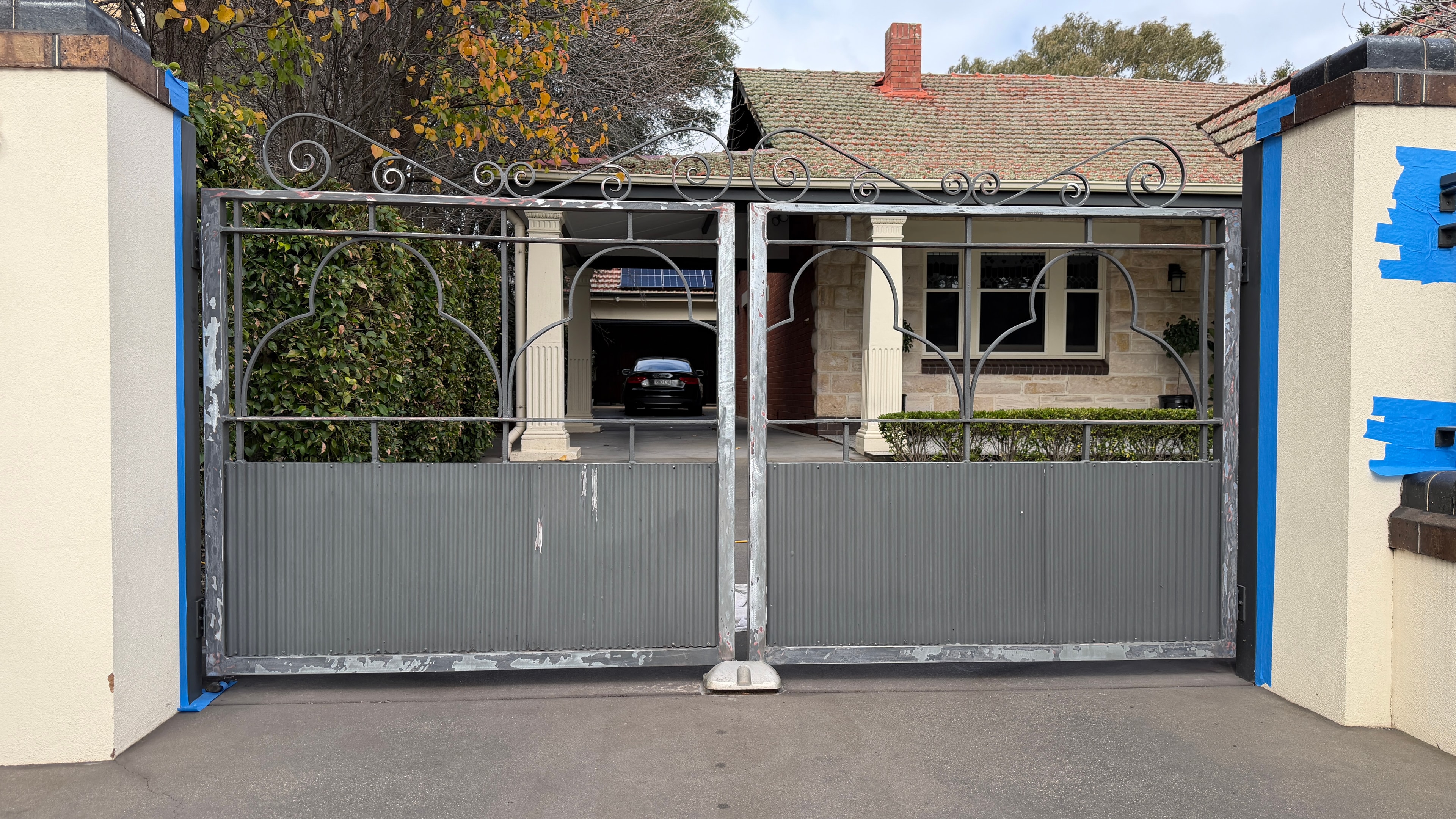 Before — fence paint - hyde park